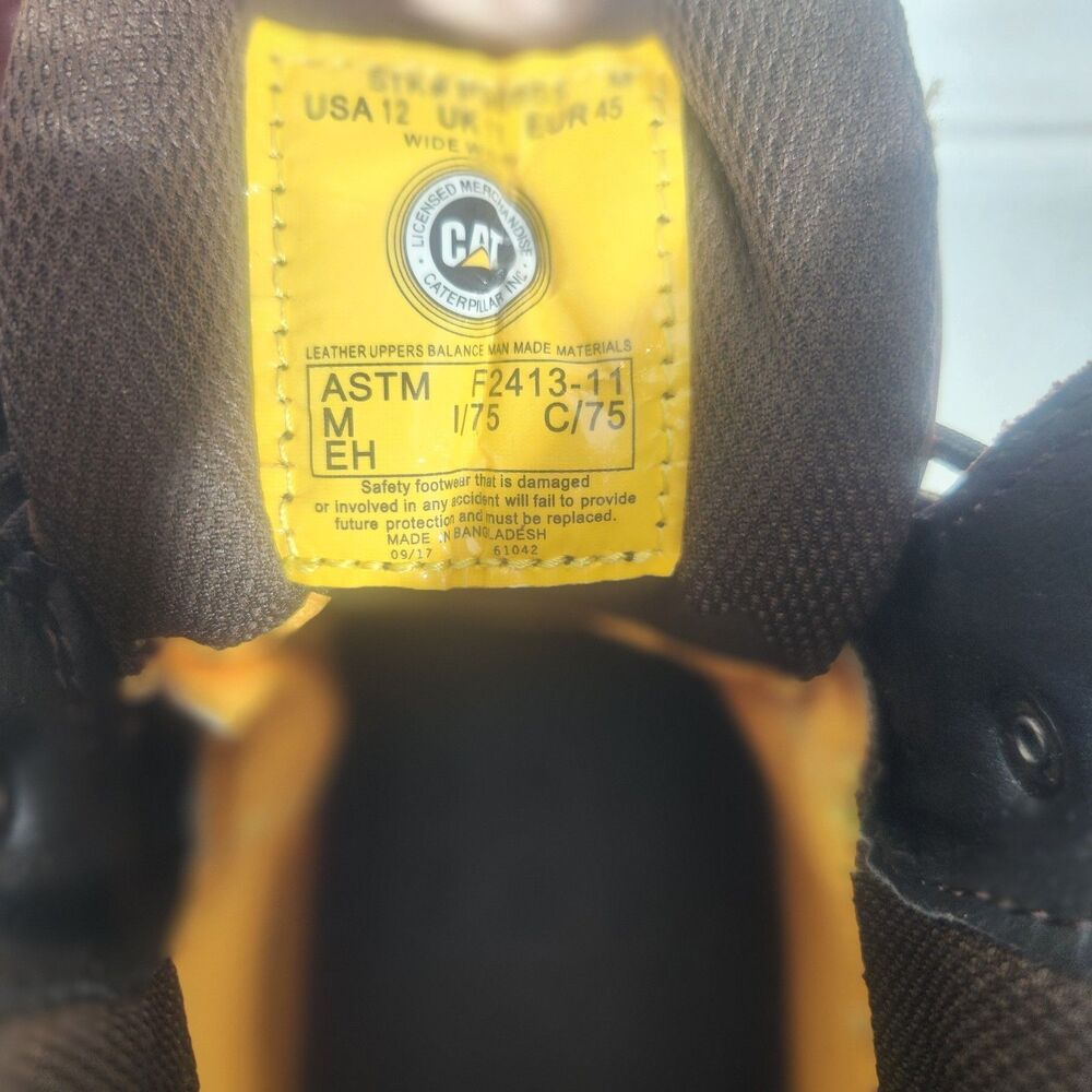 Cat Footwear Steel Toe Men's Alaska 2.0  Industrial & Construction Boot  Size 12 - Picture 9 of 14